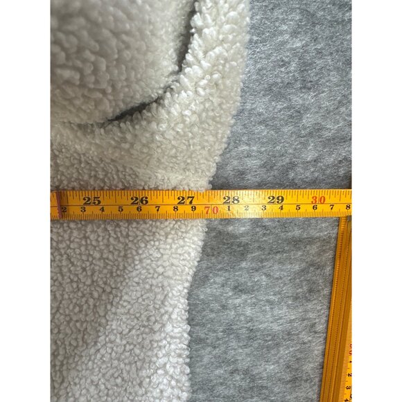 All In Motion Men's Sherpa Fleece Zip-Up Hoodie Jacket XXL Brown & White - Picture 6 of 7